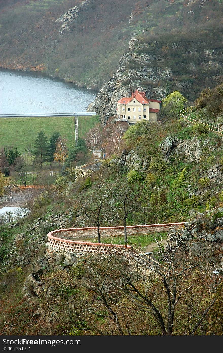 Little house in Town Znojmo. Czech Republic. Europe.