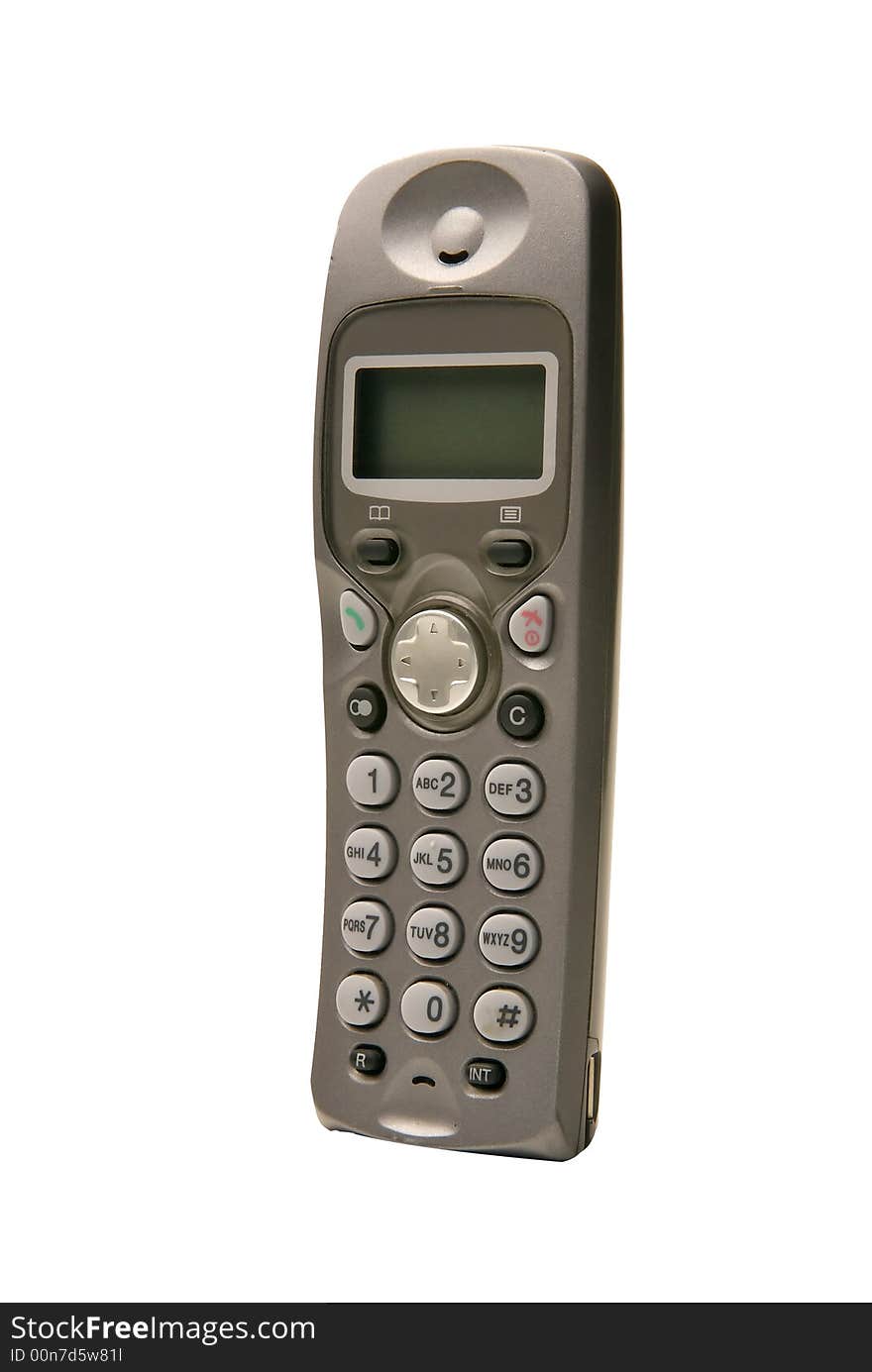 Radio phone on a white background