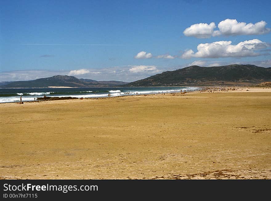 Beautiful and calm beach in Spain