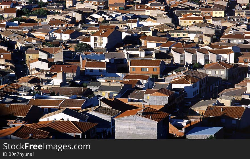 View from a delightful country of spain. View from a delightful country of spain