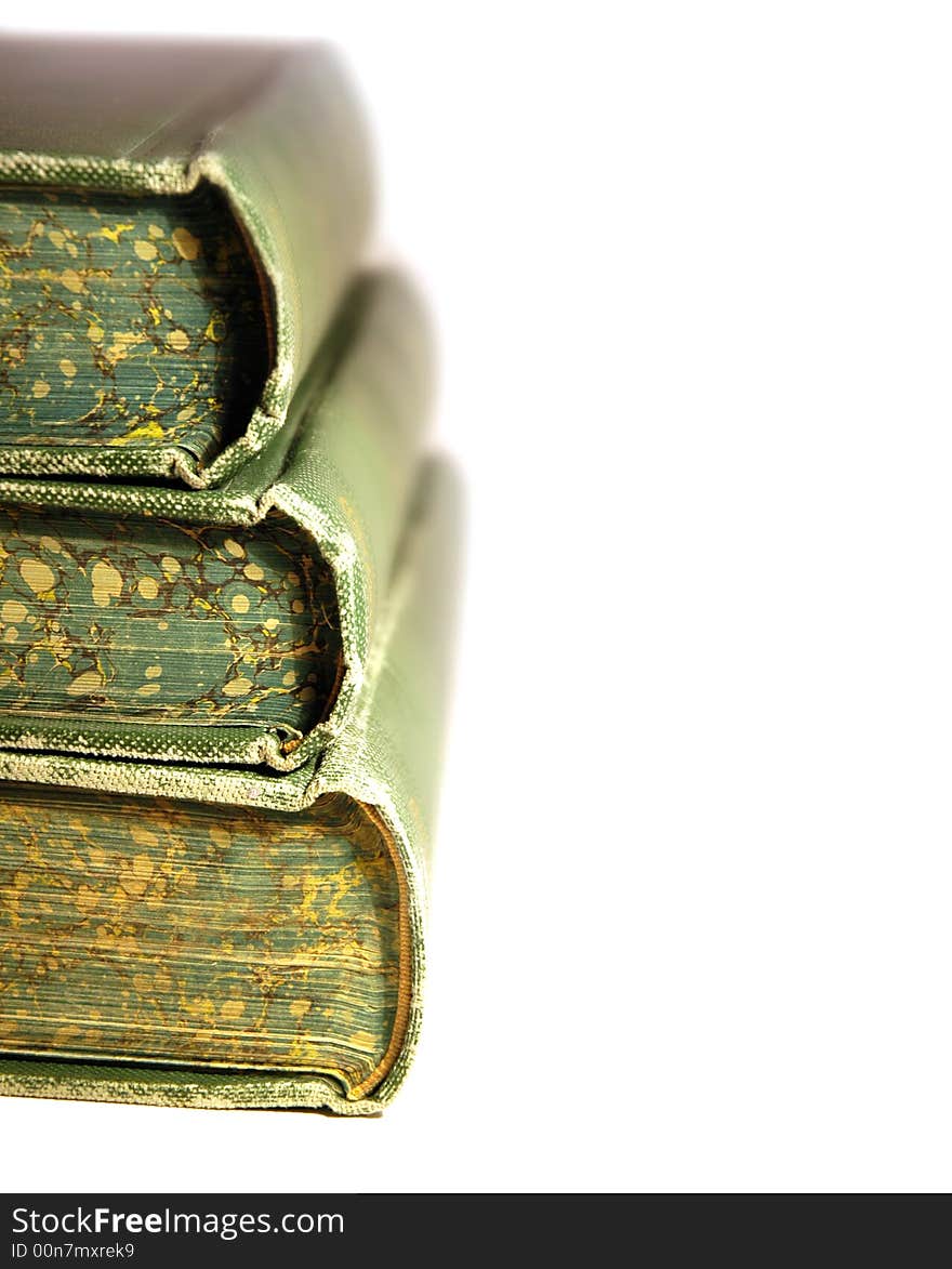 Old Books In A Stack