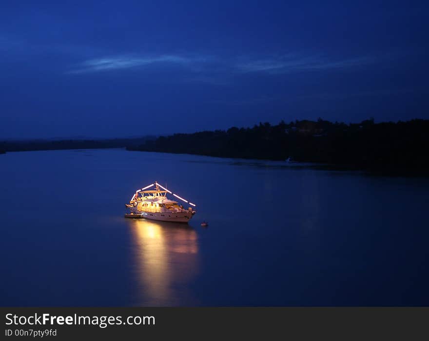 Great evening mood, viewing the mtapwa-estuary in kenia. Great evening mood, viewing the mtapwa-estuary in kenia