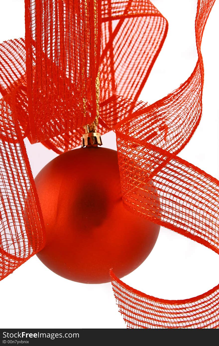 Christmas Ball On A White Background