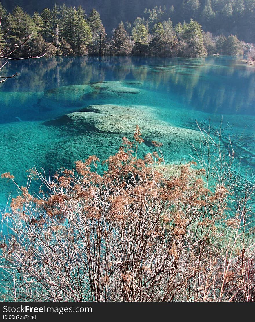 Beautiful Lake In Jiuzhai