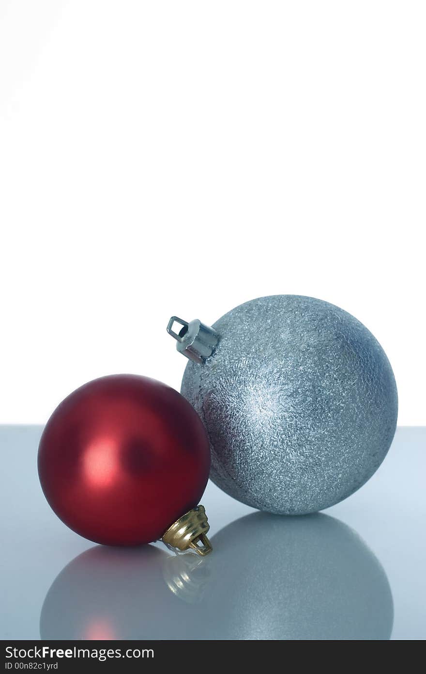 Two christmas balls