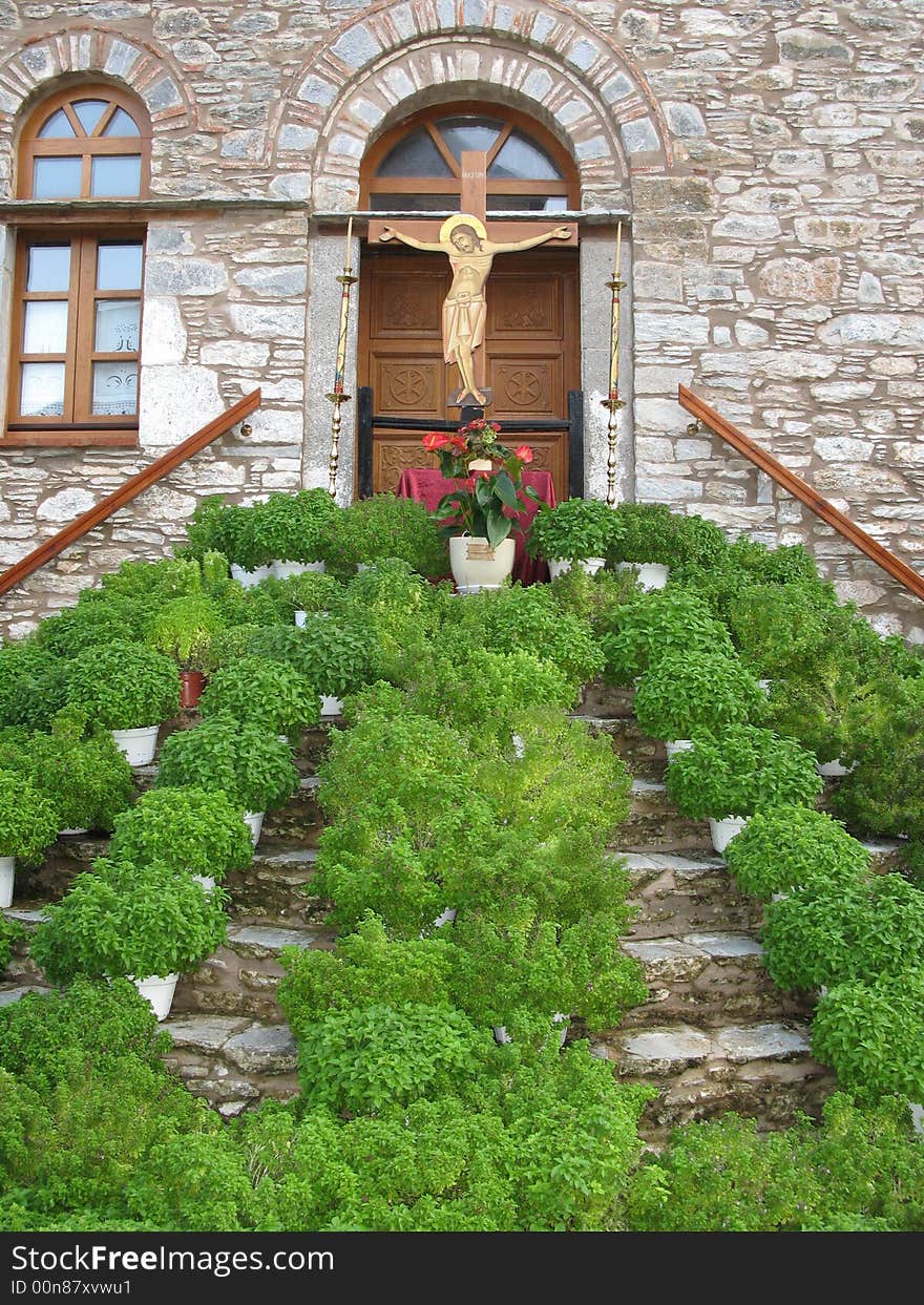 Monastery evangelistria, Skiathos in Greece