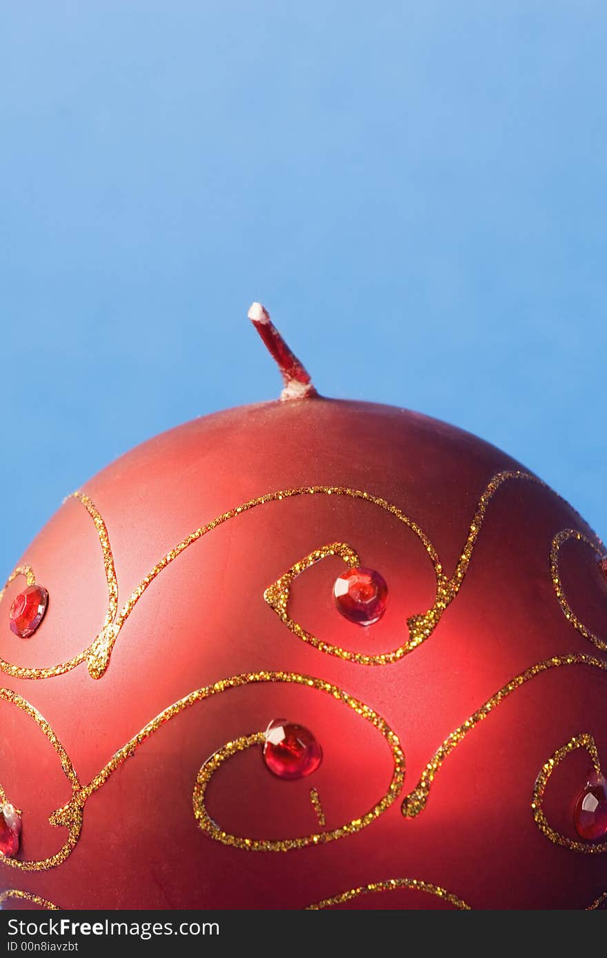 Christmas Candle Detail