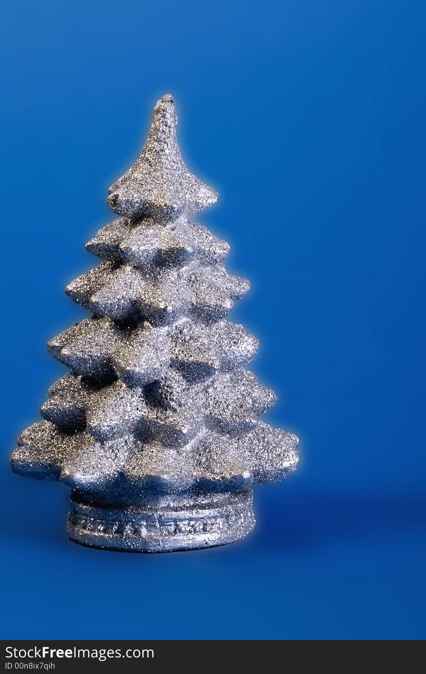 Sparkle single silver christmas tree