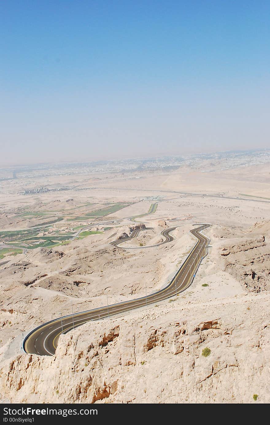 Highway in mountains