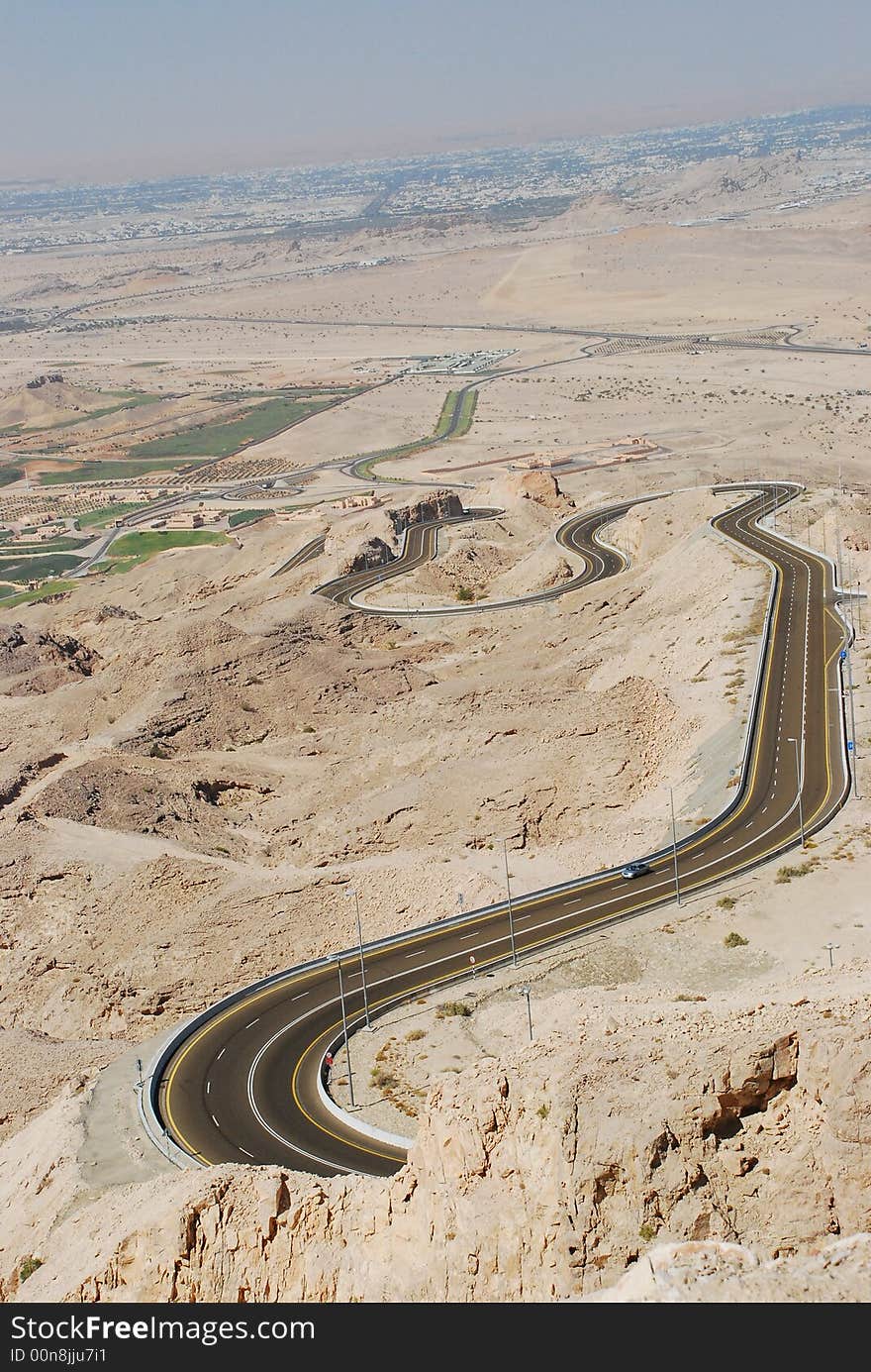 Highway in mountains