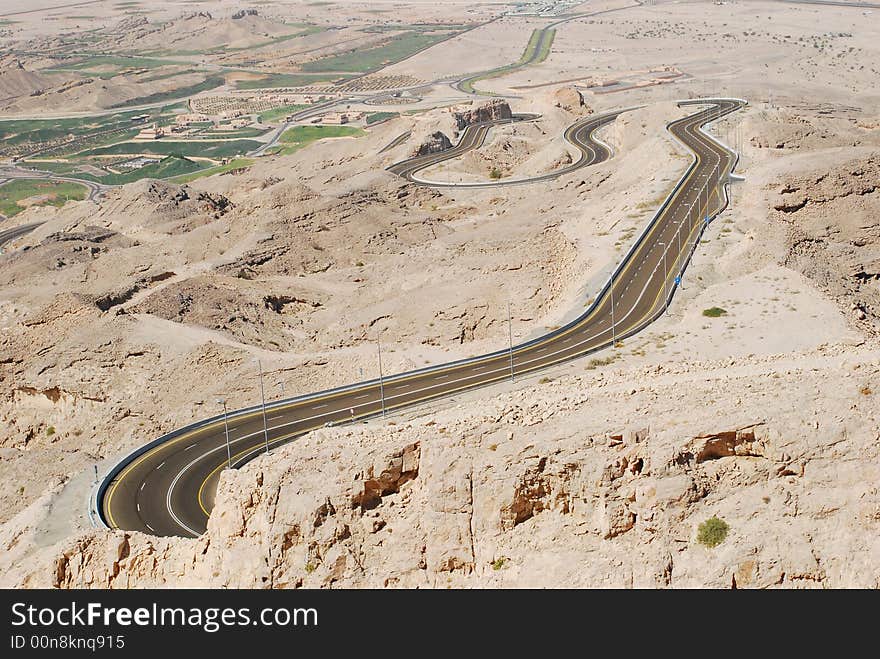 Highway in mountains