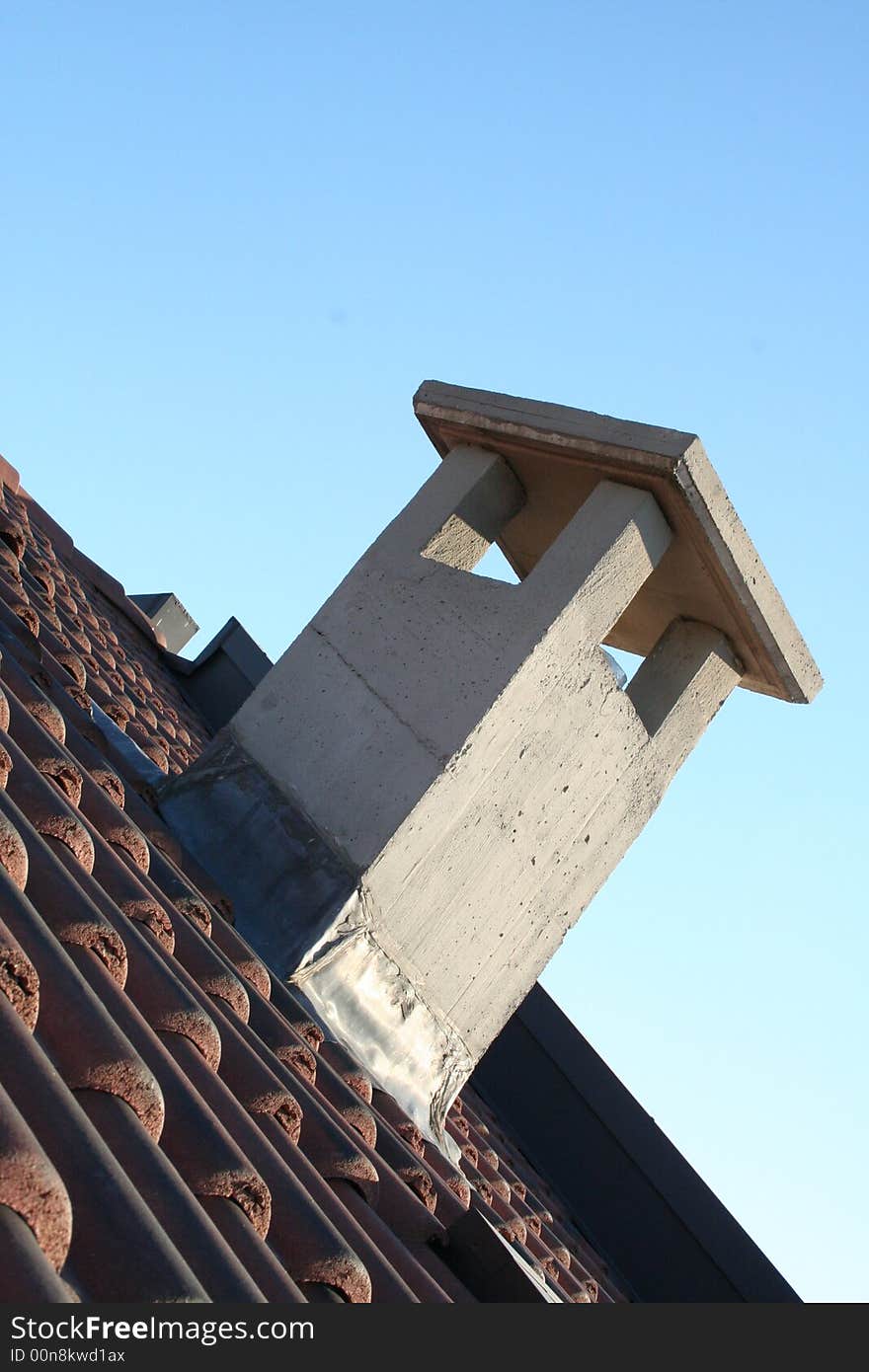 A visual of a red roof