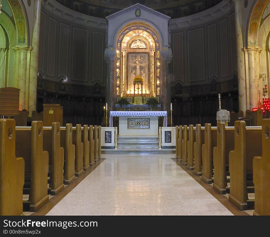 Main altar National Shrine at Our Lady of Consolation at Carey, OH.