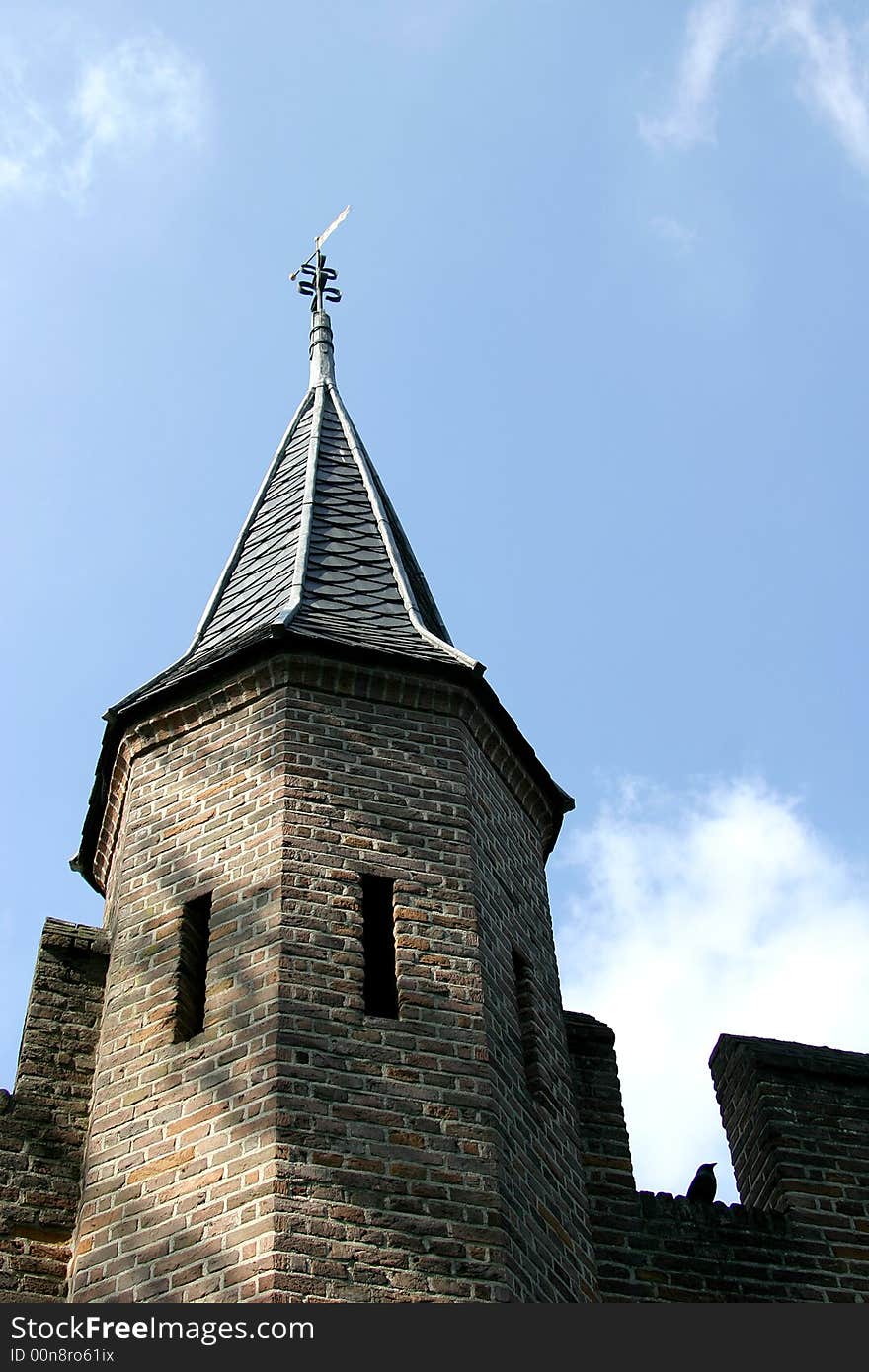 Historical town wall and tower