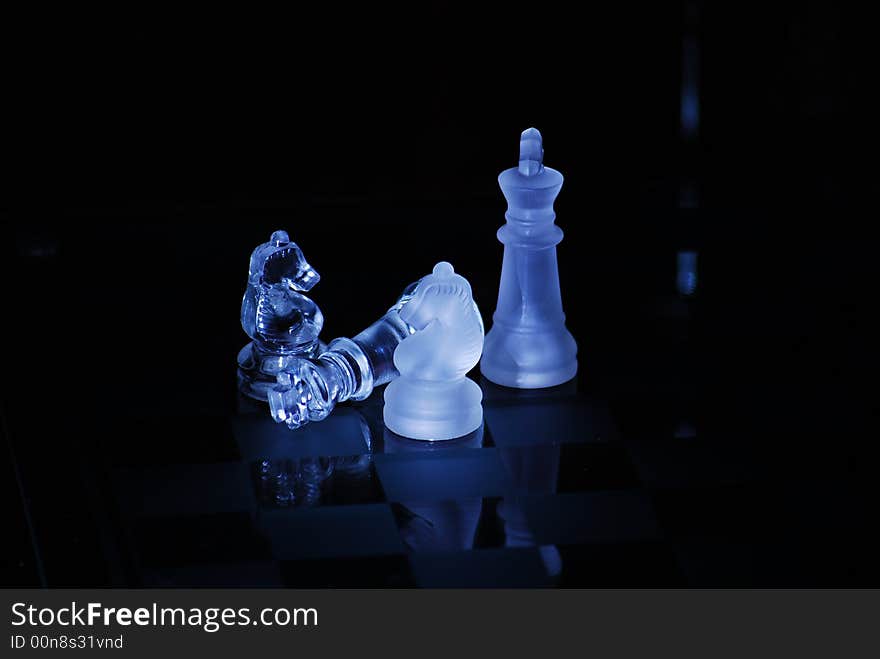 Glass Chess Pieces