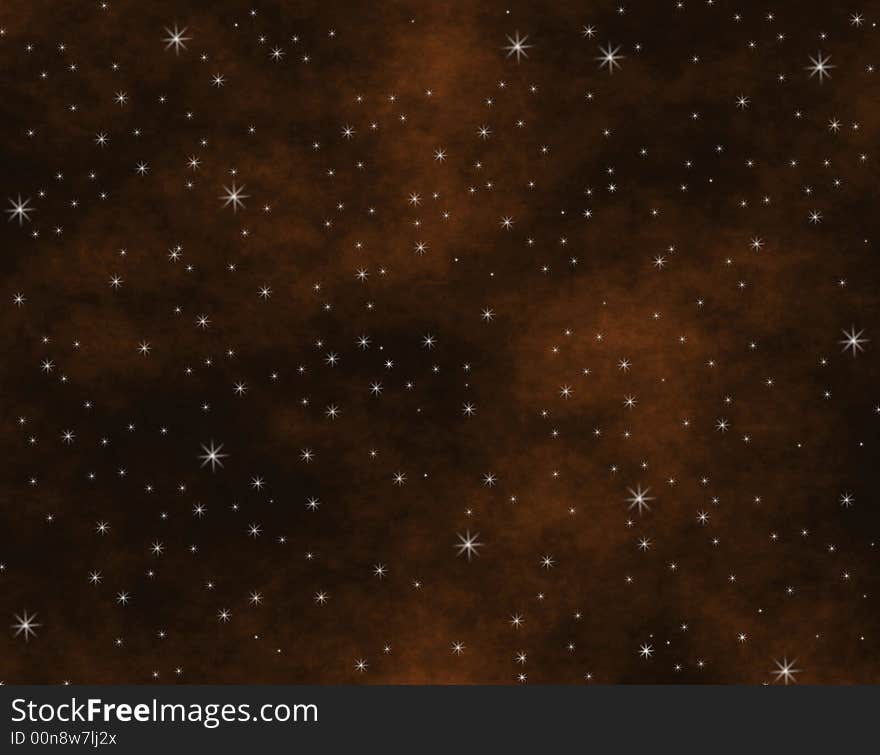 Stars on the brown background. Stars on the brown background