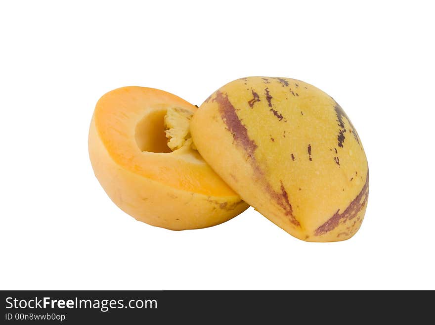 Ripe Pepino Melon Isolated