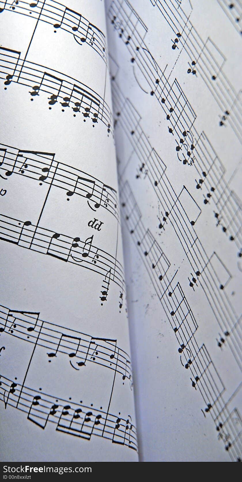 Music notes on white background