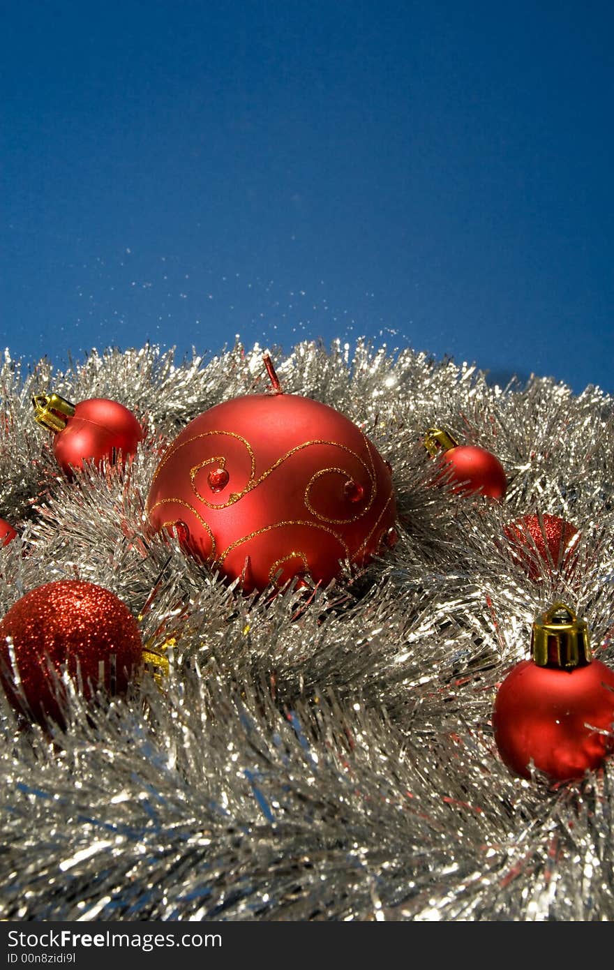 Red Globes In Silver