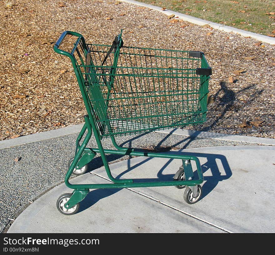 Green Shopping Cart