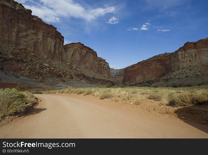 Scenic views of Capitol Reef National Park