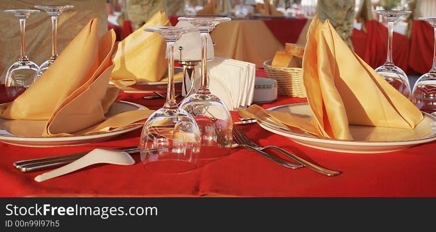 Dinner Table With Two Dishes