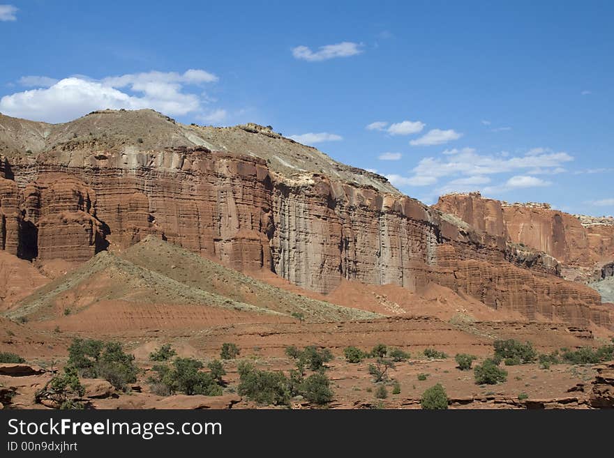 Scenic views of Capitol Reef National Park