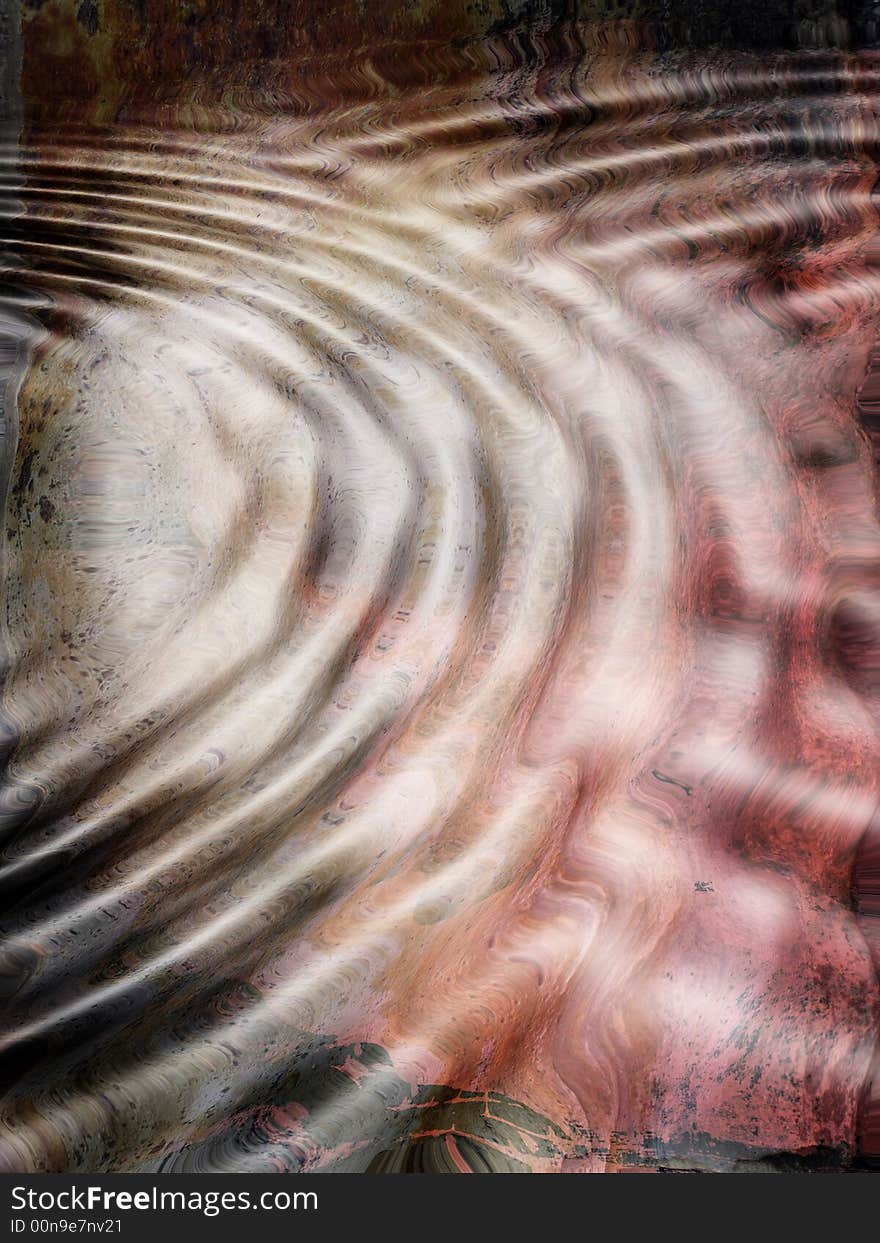 Grunge style rippling water background