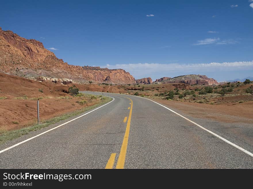 Scenic views of Capitol Reef National Park