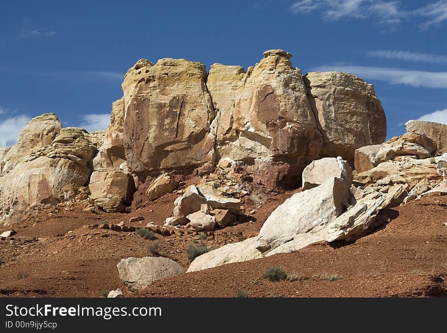 Scenic views of Capitol Reef National Park