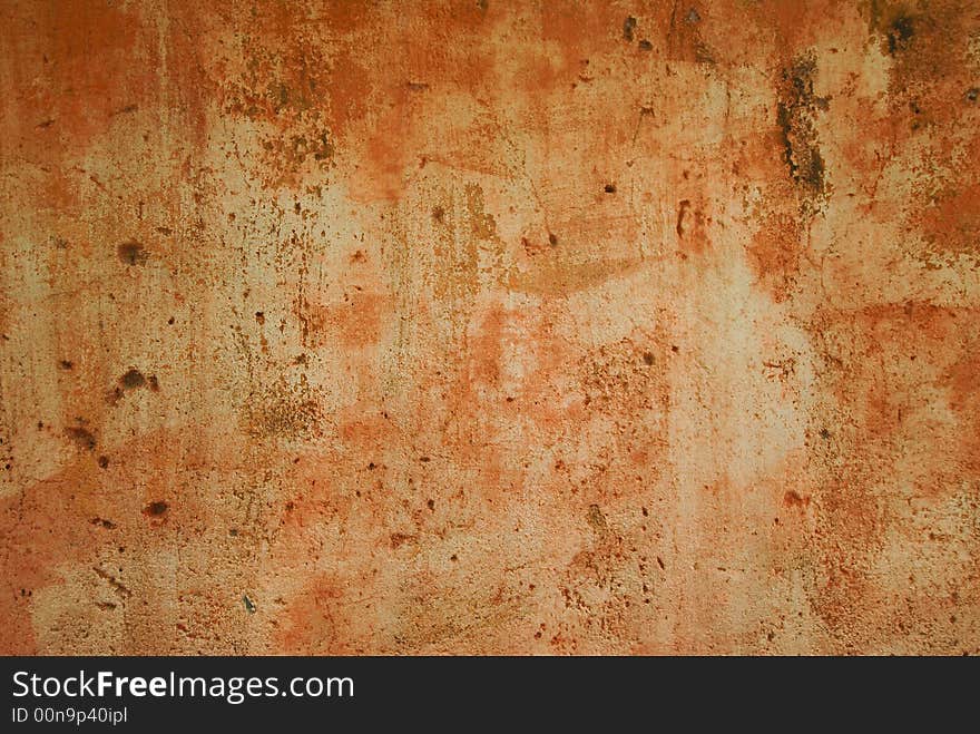 Wall of a colonial house with faded painting. Wall of a colonial house with faded painting.