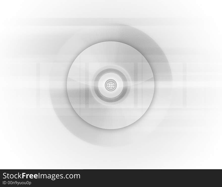 Monochrome smooth background graphic with a compact disc in the middle. Monochrome smooth background graphic with a compact disc in the middle.