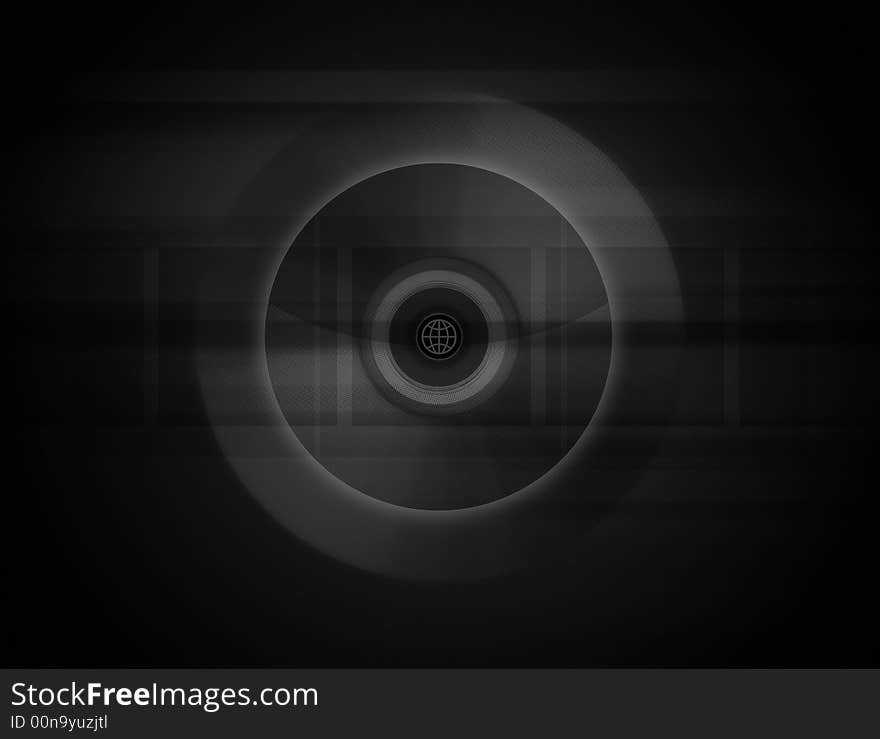 Monochrome smooth background graphic with a compact disc in the middle. Monochrome smooth background graphic with a compact disc in the middle.