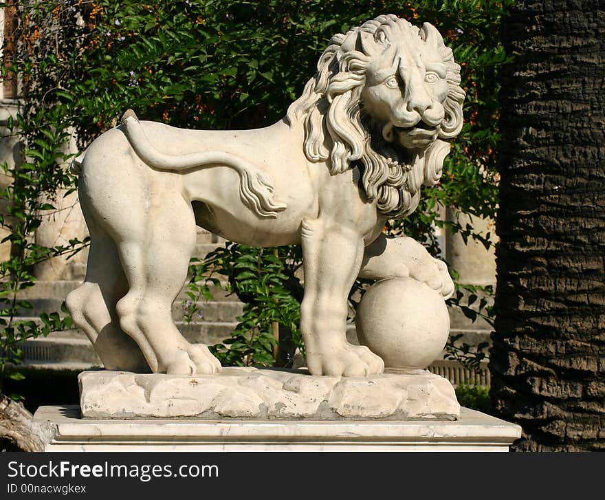 Lion statue