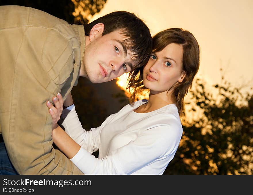 Picture of a Young couple in love