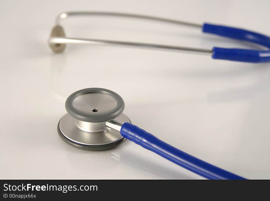 An isolated image of a stethoscope