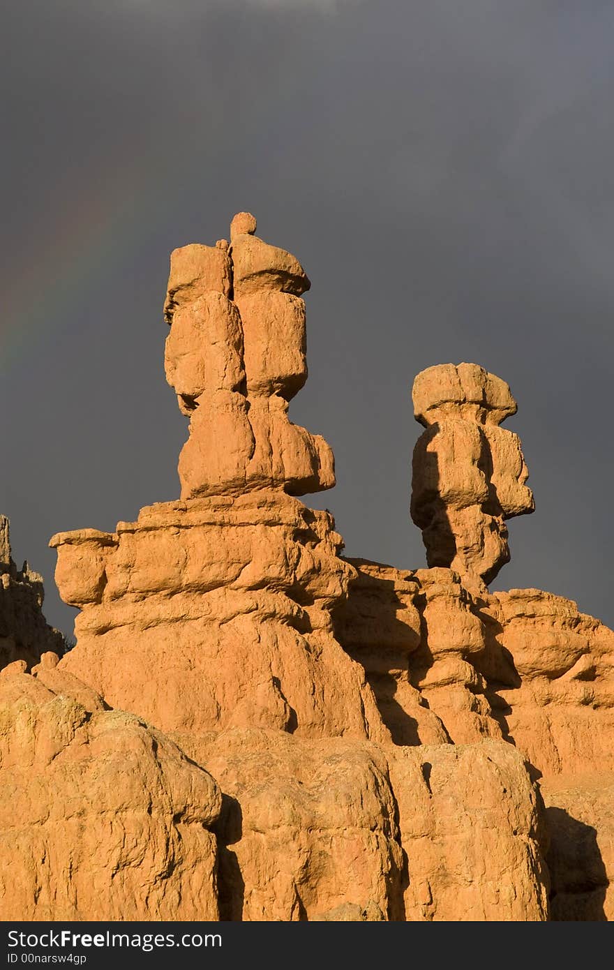 Rainbow above Dixie National Forest, Zion National Park