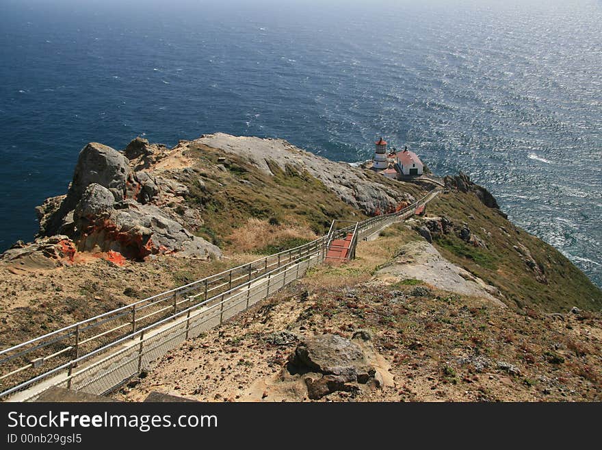 Lighthouse at Point Reyes, California. Lighthouse at Point Reyes, California