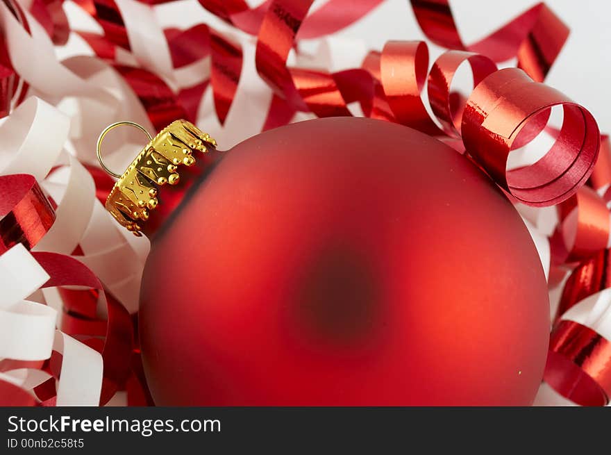 Red Bulb And Ribbon