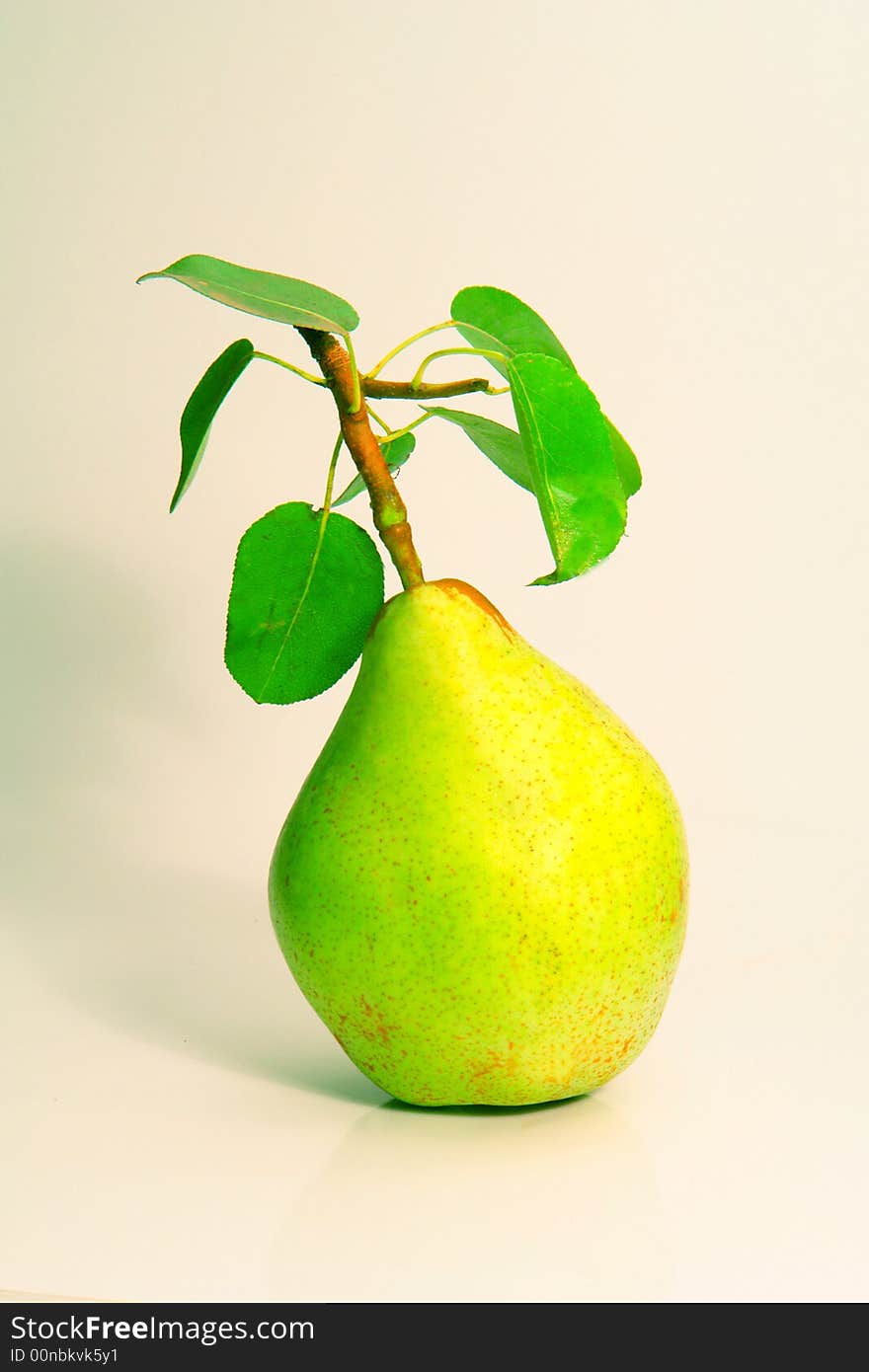 Pear on a white background