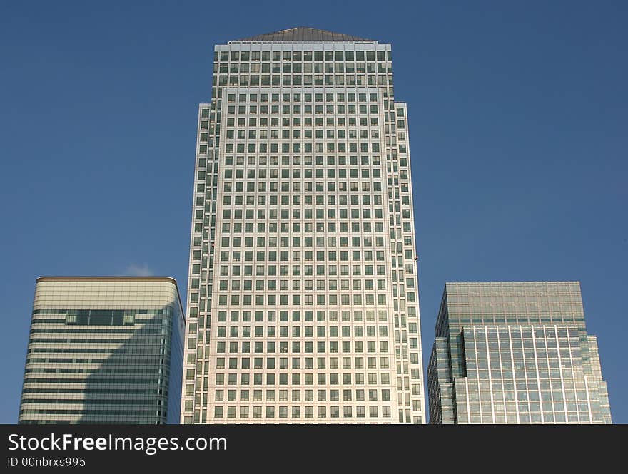 Canary Wharf office buildings