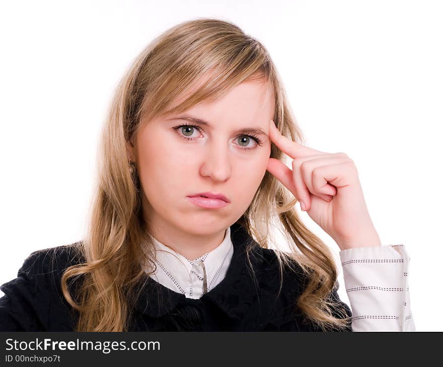 Portrait of thoughtful women