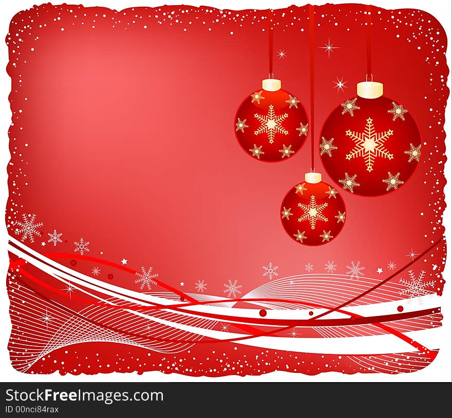 Abstract Christmas background vector illustration