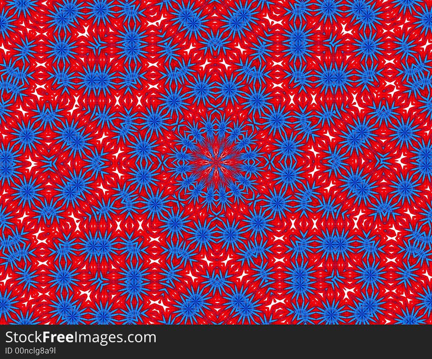 Pattern blue red