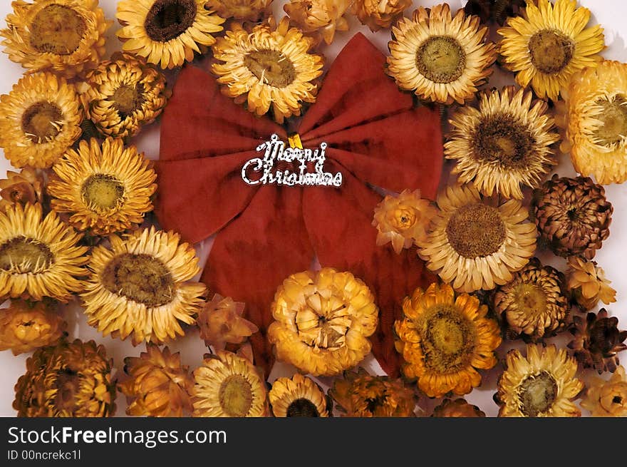 Christmas Bow And Flower