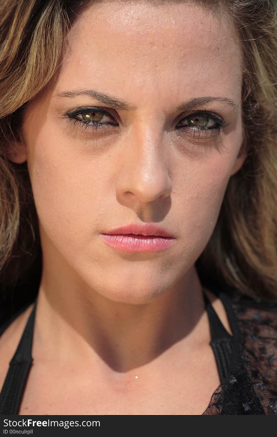 Model At The Beach