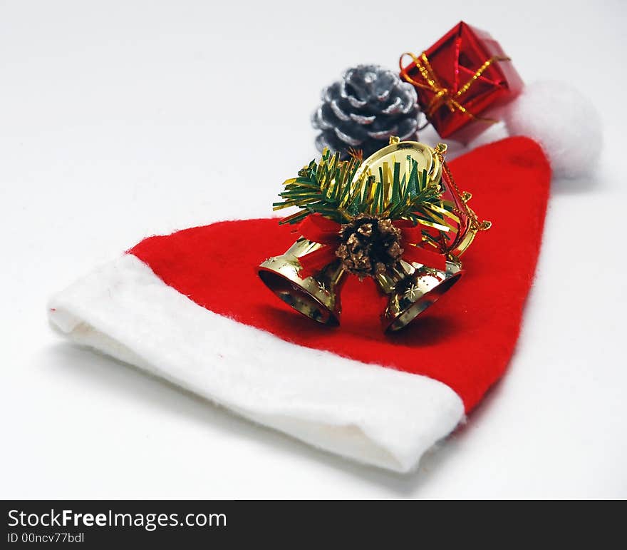 Christmas hat image isolated on the white background