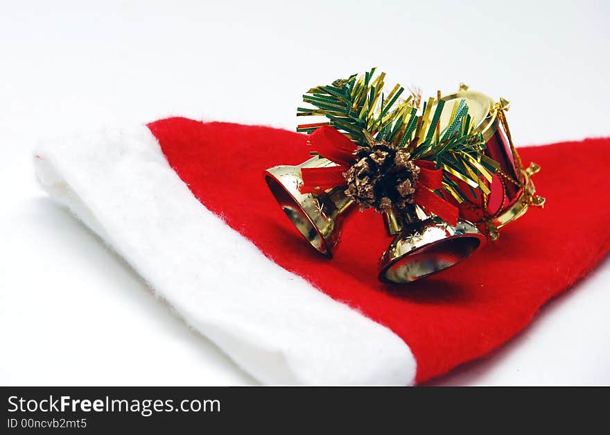 Christmas hat image isolated on the white background