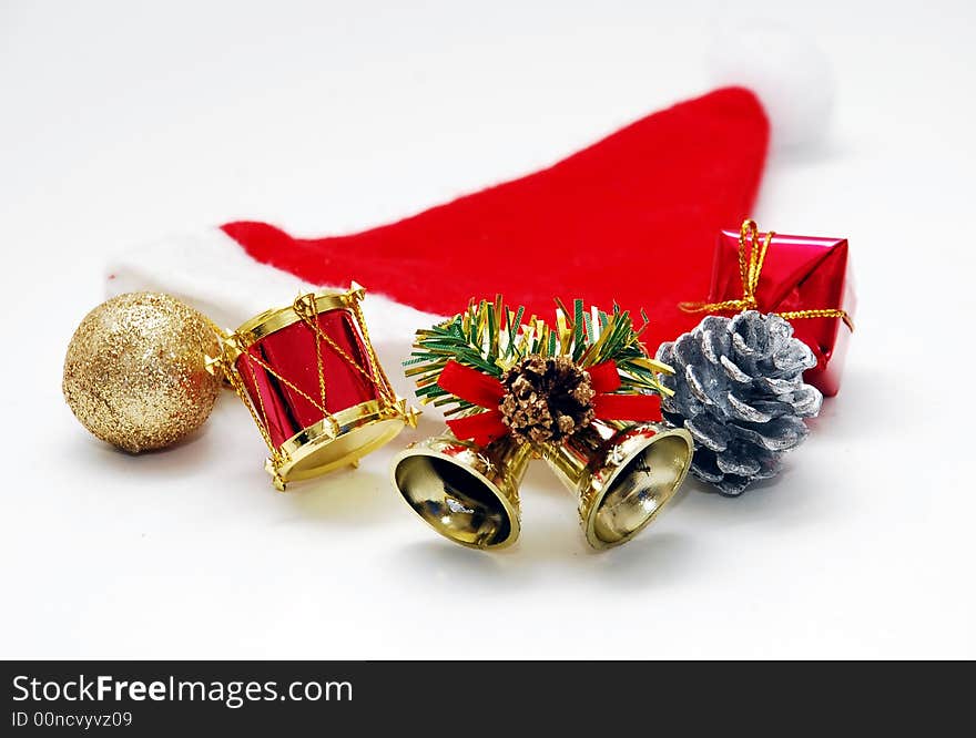 Christmas hat image isolated on the white background