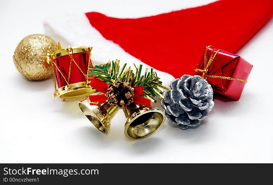 Christmas hat image isolated on the white background